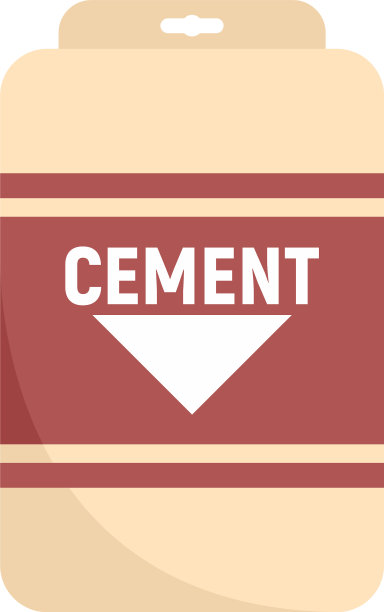 水泥袋图标平孤立图片下载