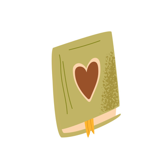 可爱的插图手绘书与纹理图片下载