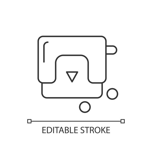 打孔机线性图标图片下载