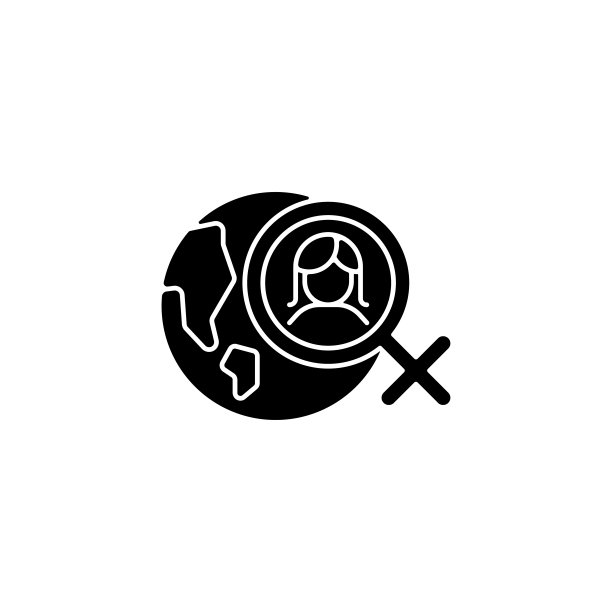 全球女权主义黑色符号图标图片下载