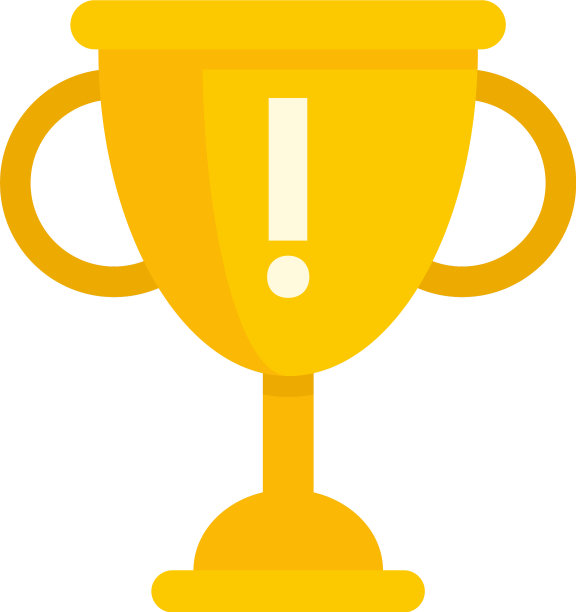 金杯创新图标平孤立图片下载