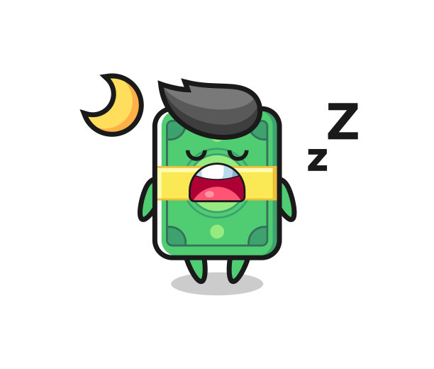 钱的性格晚上睡觉图片下载