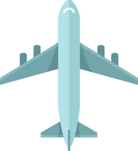 飞机图标平的孤立的图片下载