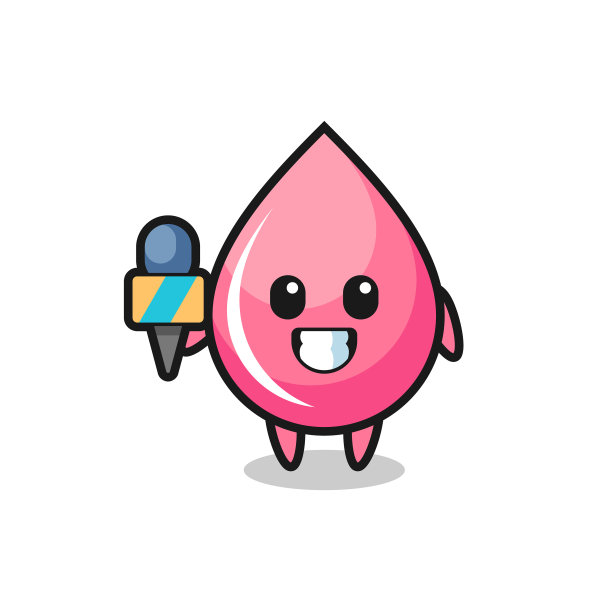 人物吉祥物草莓汁滴作为图片下载