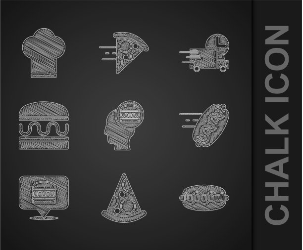 设置网上订购和送货切片披萨图片下载