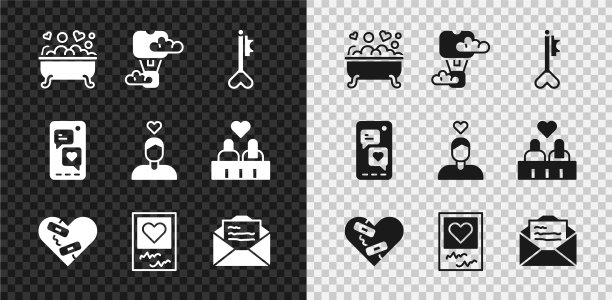 浴室里设浪漫热气球钥匙图片下载