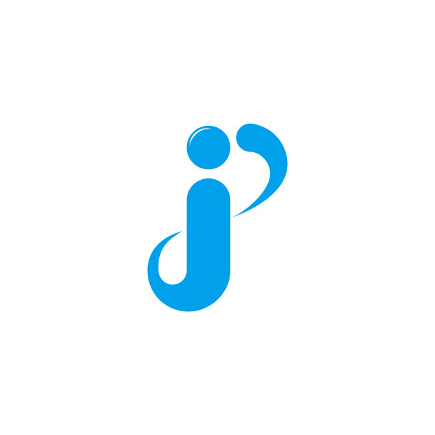 字母JP简约曲线动感标志图片下载