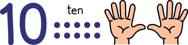 10个小孩用手做十号手势图片下载