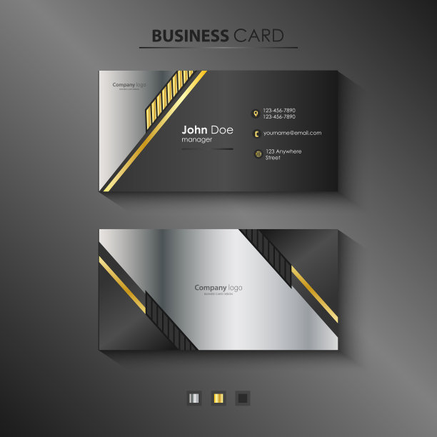 现代图形名片图片下载