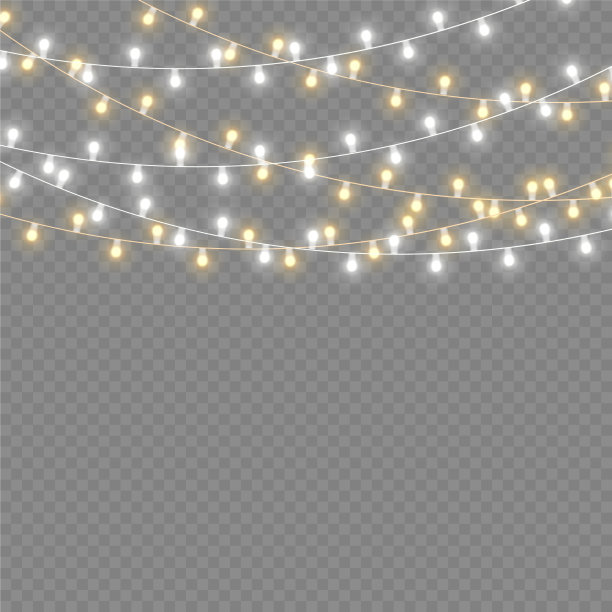 圣诞节发光灯圈led霓虹灯图片下载