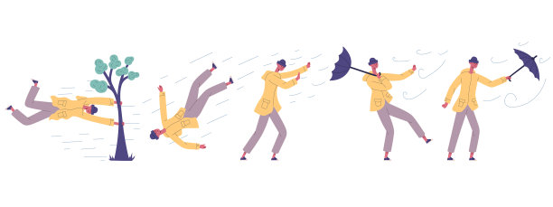 人类对抗飓风和风能灾害图片下载