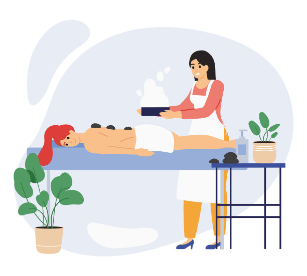 水疗养生美容中心放松女性客户图片下载