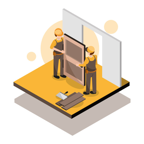 安装门的工人图片下载