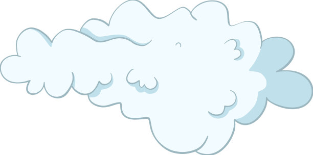 卡通云元素漫画图形图片下载