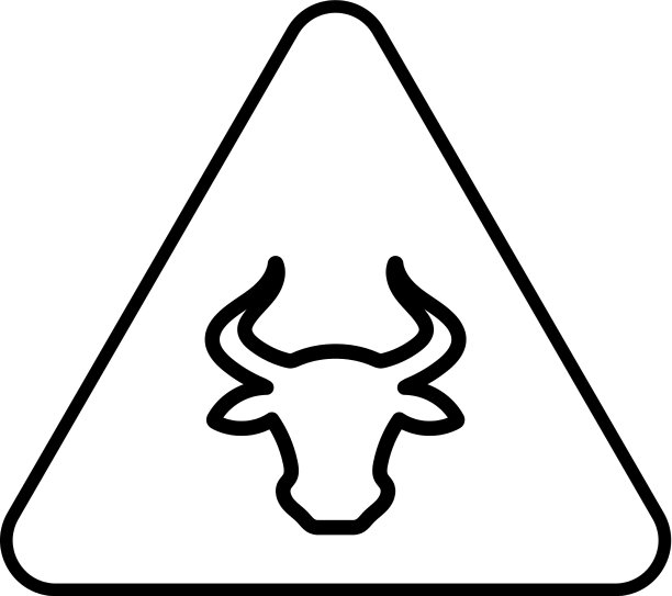 警告牛错误警告线图标轮廓图片下载
