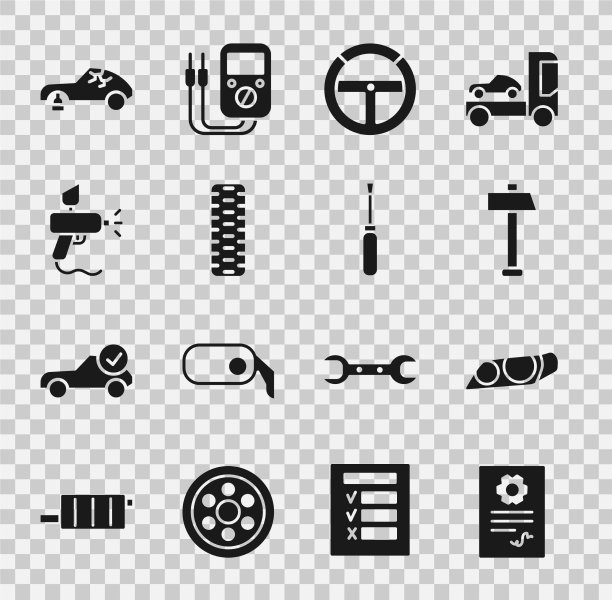 设置汽车维修检查汽车前照灯图片下载