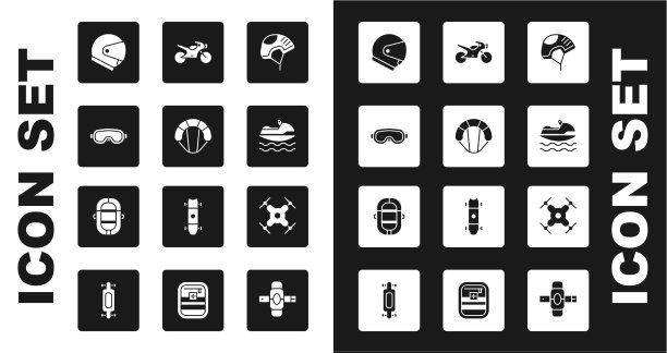 戴头盔，降落伞，滑雪镜，水上摩托图片下载