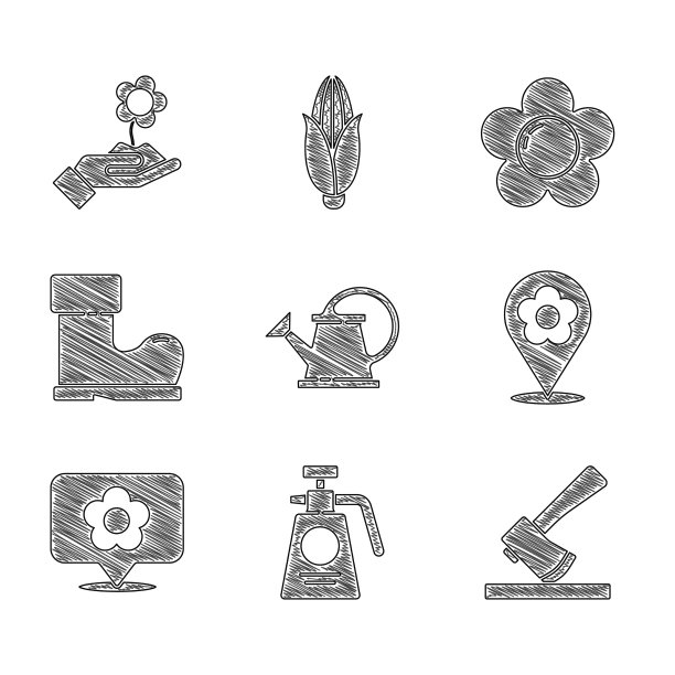 设置浇水罐花园喷雾器施肥图片下载