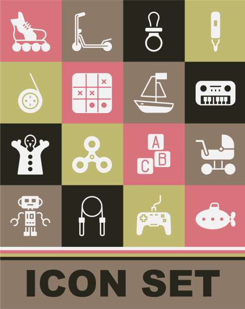 设置潜艇玩具婴儿推车玩具钢琴假人图片下载