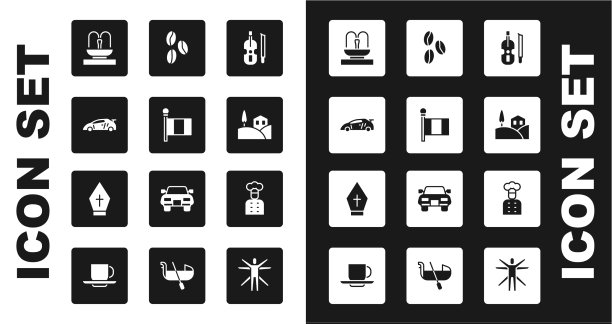 设小提琴旗意大利运动赛车喷泉图片下载