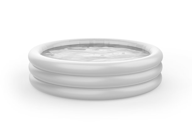 空白充气便携式PVC池品牌模型。图片下载