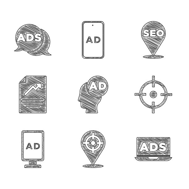 用图形设定广告目标、体育文件图片下载