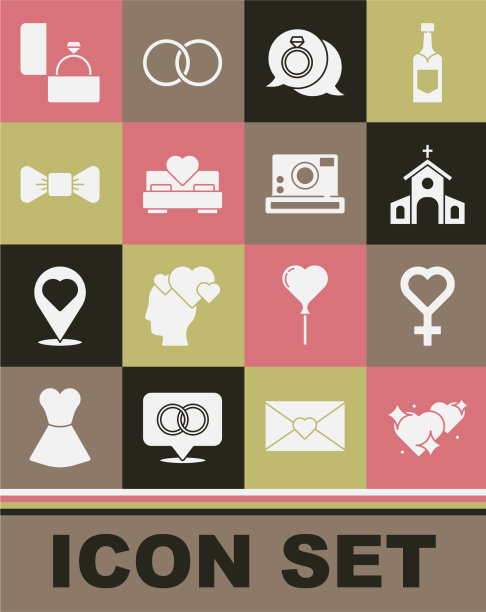 设两颗相连的心为女性的性别象征图片下载