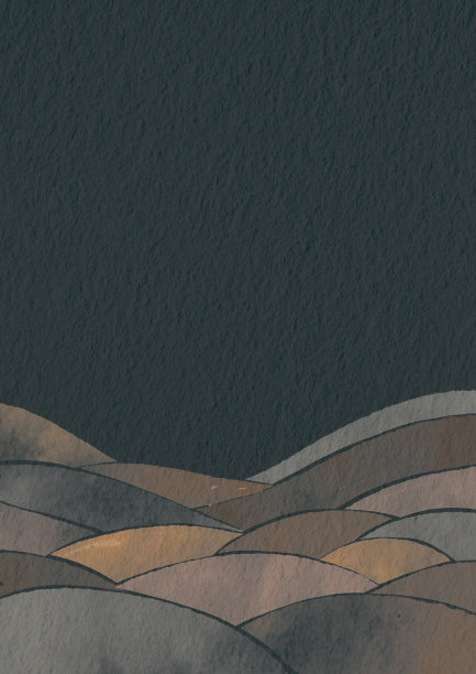 土调色彩波浪水彩在黑色的纸上装饰乡村风格，咖啡吧和粘土概念。图片下载