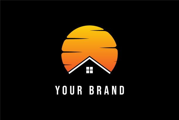 日落日出与房屋为不动产或图片下载