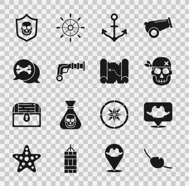 设置海盗眼罩位置海盗头骨图片下载