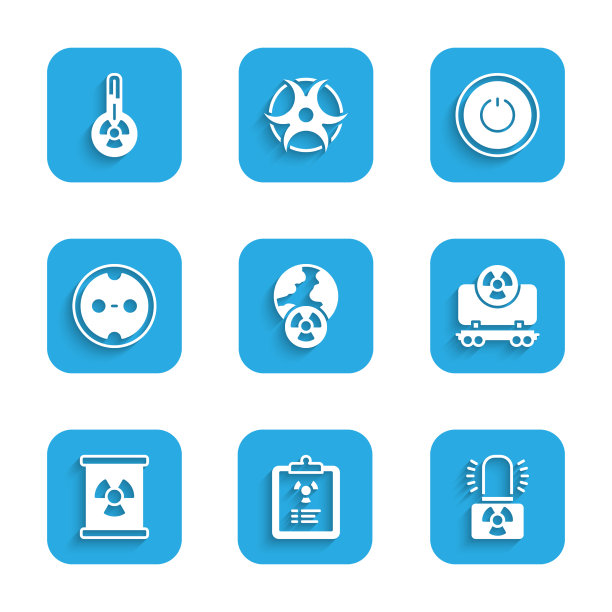 设定地球和辐射辐射警告图片下载