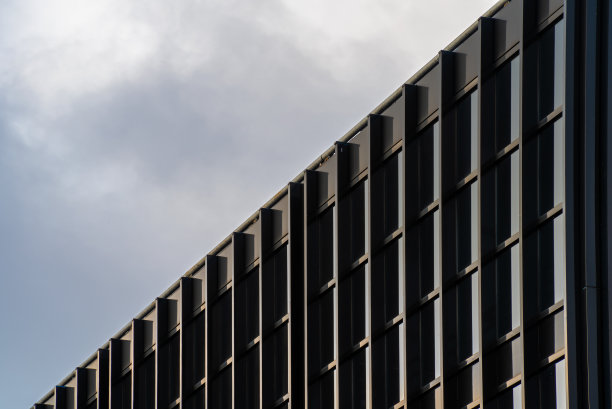 带有建筑装饰的建筑物的细节图片下载