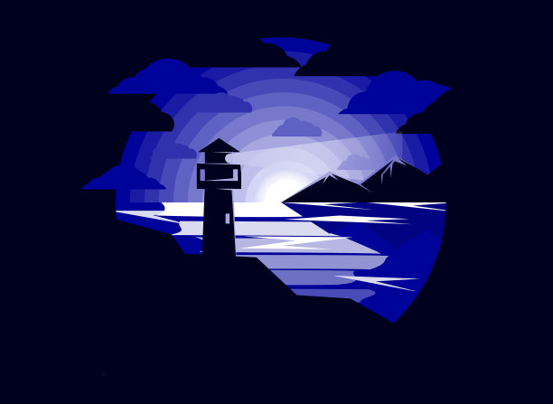 在底片彩色灯塔b图片下载