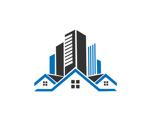 房地产建筑施工标志图片下载