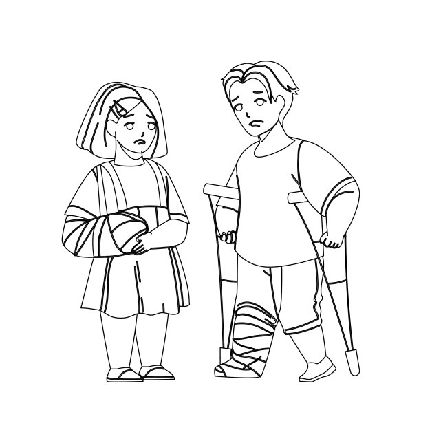 在紧急医院治疗儿童受伤图片下载