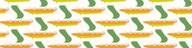 夏季热带几何无缝边界模式图片下载