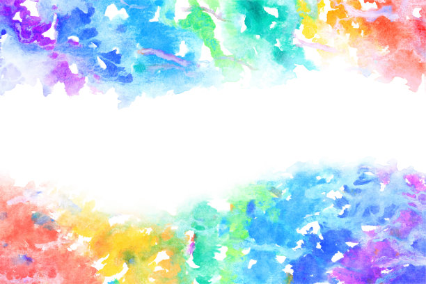 抽象彩虹色线，自然水彩纹理背景，矢量插图，新年图片图片下载