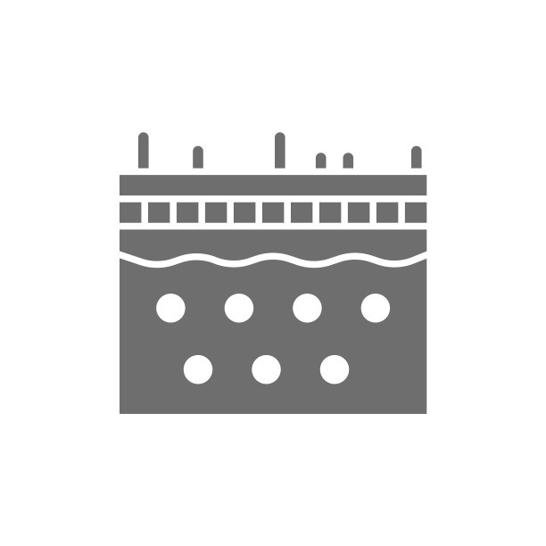 皮肤表皮皮肤学灰色图标分离图片下载