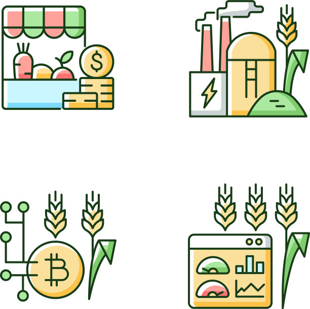 农业创新RGB颜色图标设置图片下载