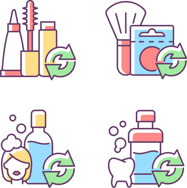 可重复使用的选项RGB颜色图标设置图片下载