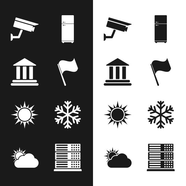 设置国旗银行大楼的监控摄像头图片下载