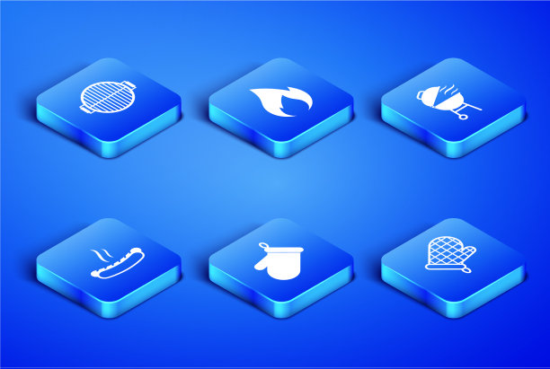 烤箱手套烧烤烧烤热狗三明治图片下载