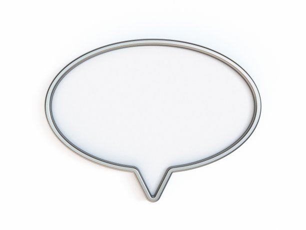 空白椭圆招牌针3D图片下载