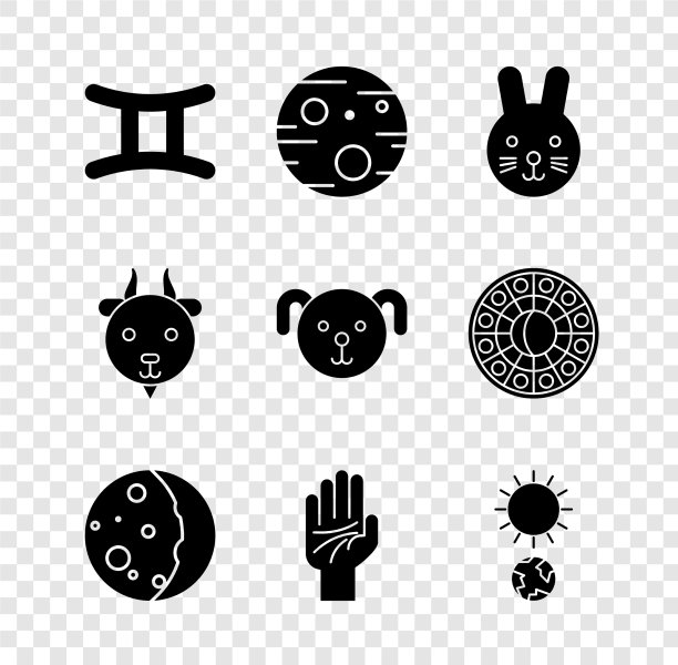 设双子座黄道带行星火星兔月食图片下载