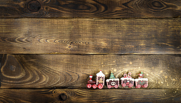 圣诞玩具火车图片下载