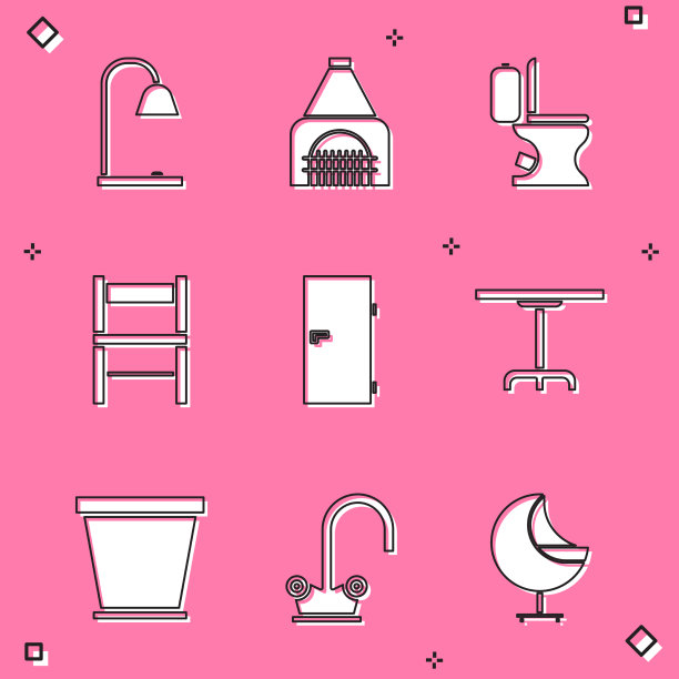 在壁炉马桶内部设置台灯图片下载