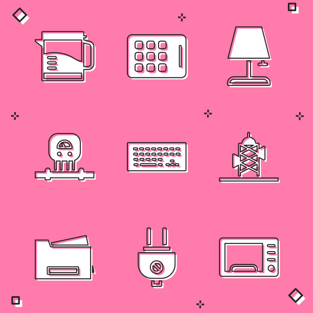 设置电热水壶、平板台灯图片下载