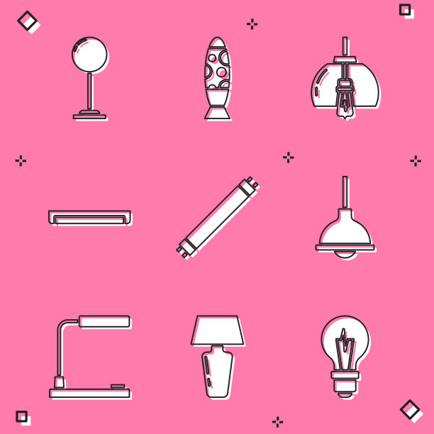 设置落地灯、吊灯、日光灯图片下载