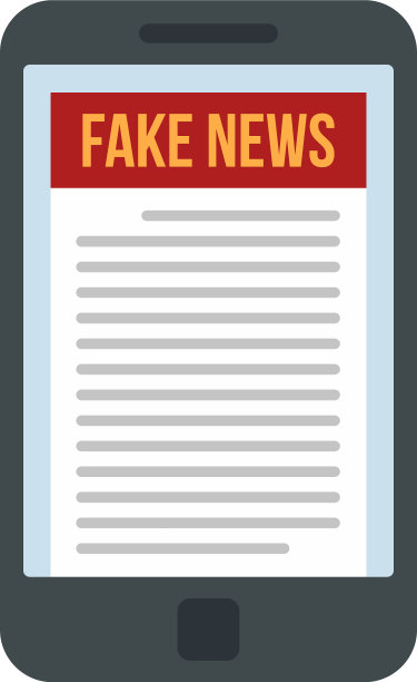 智能手机假新闻图标扁平孤立图片下载