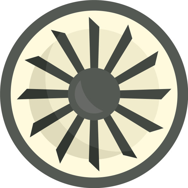 飞机维修马达图标平隔离图片下载